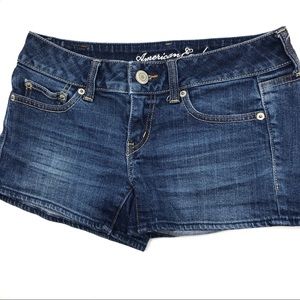 AEO Stretch Blue Jean Shorts Sz 2
